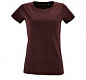 Футболка женская Regent Fit Women, бордовый меланж