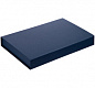Коробка Silk с ложементом под ежедневник 13x21 см, флешку и ручку, ver. 2, синяя