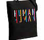 Холщовая сумка Human, черная