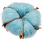 Цветок хлопка Cotton, голубой