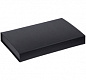 Коробка Silk с ложементом под ежедневник 13x21 см, флешку и ручку, ver. 2, черная