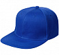 Бейсболка Snapback с прямым козырьком, ярко-синяя
