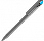 Ручка шариковая Prodir DS1 TMM Dot, серая с голубым