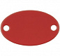 Шильдик металлический Alfa Oval, красный