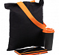 Набор Velours Bag, черный с оранжевым