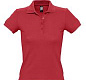 Рубашка поло женская People 210, красная
