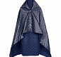 Плед-пончо для пикника SnapCoat, синий