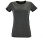 Футболка женская Regent Fit Women, черный меланж