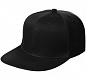 Бейсболка Snapback с прямым козырьком, черная